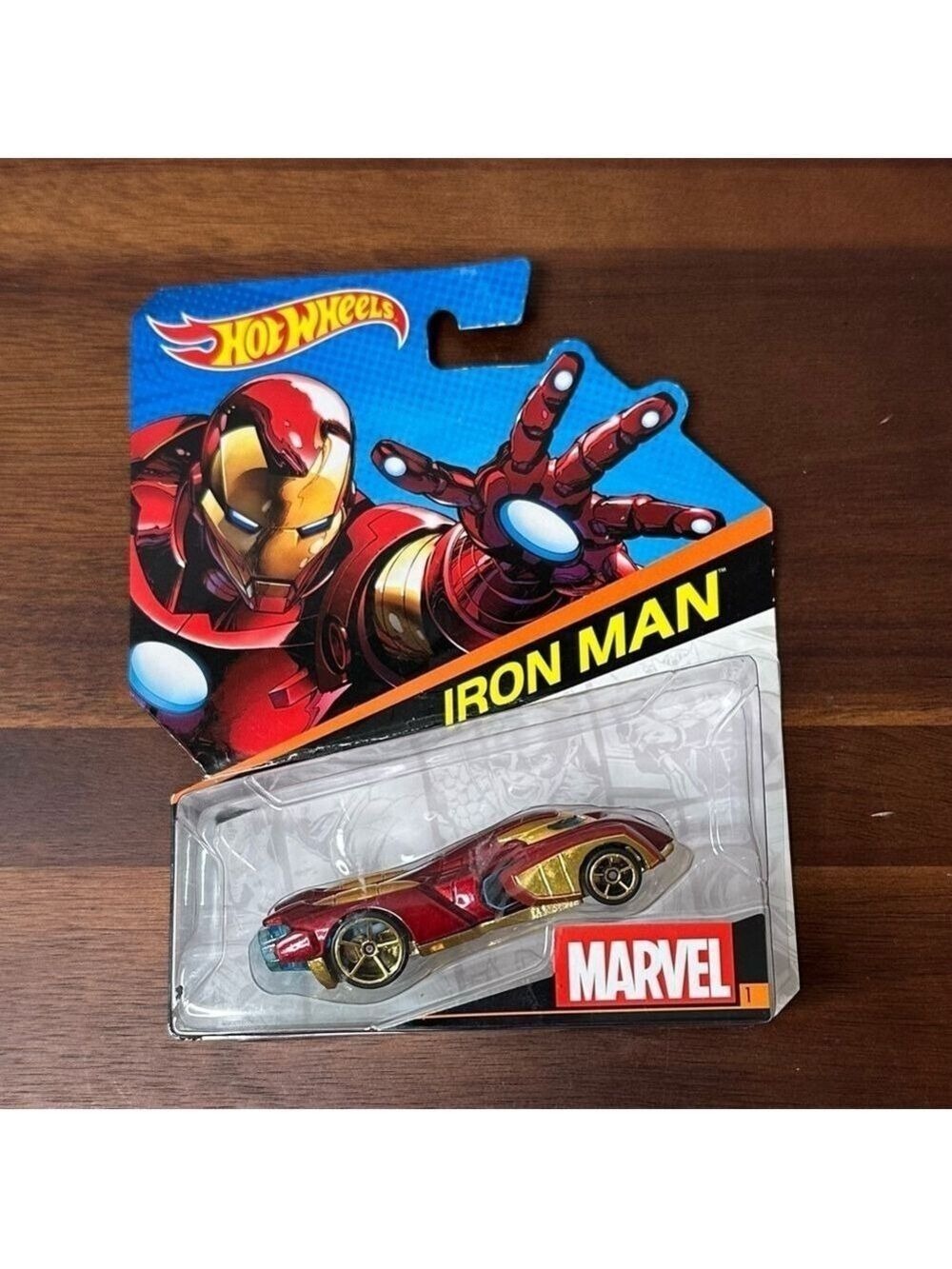 Hot Wheels Marvel Iron Man Character Car Diecast 1:64 Scale NIP 2014